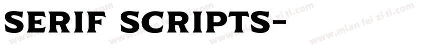 serif scripts字体转换